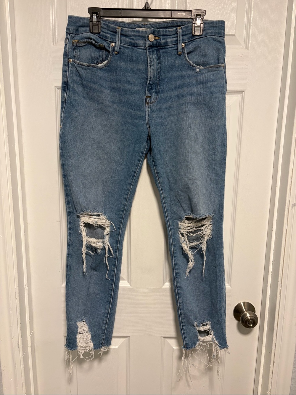Distressed Good American Jeans
